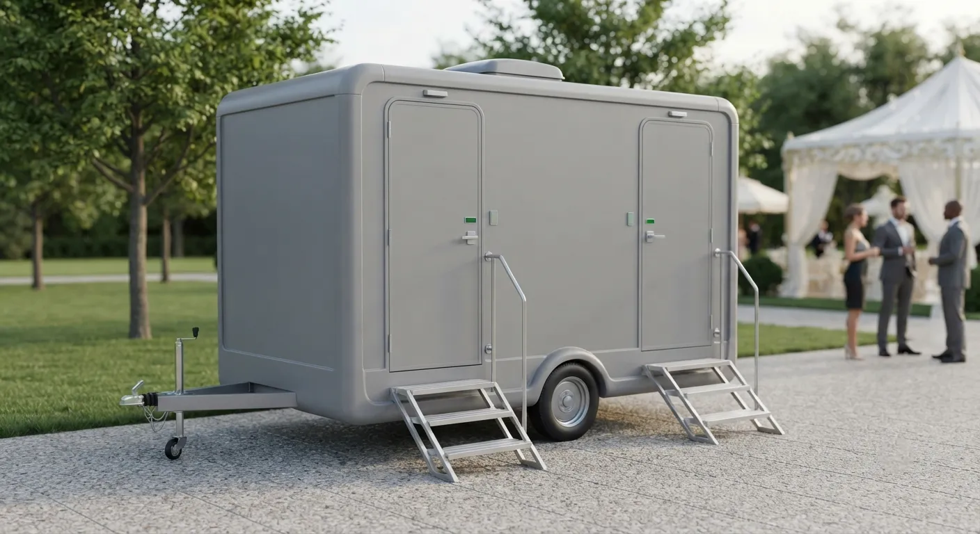 2 Stall Restroom Trailer in Brick, NJ